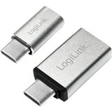 Logilink USB-C adapter set, C M to USB-A F C M to Micro-USB F, silver, AU0040 | ePonuda.com