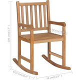  Gugalnik z zeleno blazino trdna tikovina | Shoptok.si