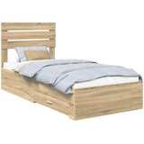  Krevetna konstrukcija s ladicama Sonoma hrast 90 x 190 cm Slike