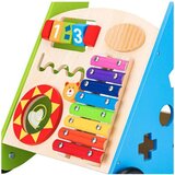 ECO TOYS edukativna drvena guralica činele + kocke