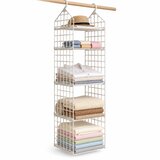  Viseći organizator za garderobu, bež, 29×29×128 cm cene
