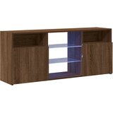 TV ormarić s LED svjetlima boja smeđeg hrasta 120 x 30 x 50 cm | shoptok.hr