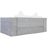 vidaXL 2-dijelni set sofa od prirodnog ratana s jastucima sivi | shoptok.hr