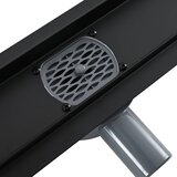 Tuš kanal 2-u-1 sa 360° sifonom Crna 50 cm Nehrđajući čelik 304 | shoptok.hr
