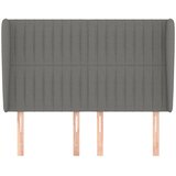  Uzglavlje s ušima tamnosivo 147x23x118/128 cm od tkanine | Eponuda.com