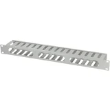 19 cable management panel with front flap, 1U, grey, ORCC01G