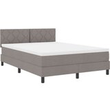  Boxspring krevet s madracem Sivo-smeđa 140 x 190 cm tkanina | shoptok.hr