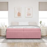  Krevetna konstrukcija s madracem Ružičasta 200 x 200 cm tkanina | shoptok.hr