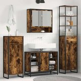  Kupaonski ormar Dimni hrast 40 x 30 x 180 cm Konstruirano drvo | shoptok.hr