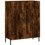  Visoka komoda dimljeni hrast 69,5x34x180 cm konstruiranog drva | shoptok.hr