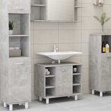 Maison Chic Kopalniška omarica - Kopalniški kabinet betonsko siva 60x32x53,5 cm iverna plošča, (21794808) | Shoptok.si