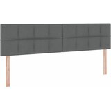  LED krevet za pohranu s madracem Tamnosiva 200 x 200 cm Tkanina | shoptok.hr