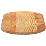 Stolna ploča svjetlosmeđa 80x40x2 cm ovalna masivna hrastovina | shoptok.hr