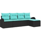  Set sofe s jastukom s pohranom 5 pcs Crna i Tirkizna poliratan | Eponuda.com