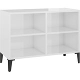 TV ormarić s metalnim nogama sjajni bijeli 69,5 x 30 x 50 cm | shoptok.hr
