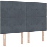  Boxspring krevet s madracem Tamnosiva 140 x 190 cm Baršun | shoptok.hr