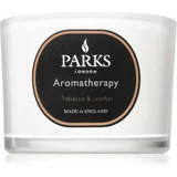 Parks London Aromatherapy Tobacco & Leather dišeča sveča 80 g