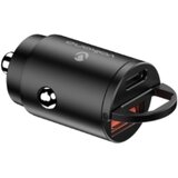  USB auto punjač Volkano Obscurix Series VK-8007-BK 30W USB-A + USB-C | ePonuda.com