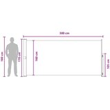  Zložljivo stransko senčilo Antracit 300 x 170 cm Poliester, (5000247808) | Shoptok.si