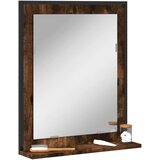vidaXL Kupaonsko ogledalo s policom boja hrasta 50 x 12 x 60 cm drveno Cijene