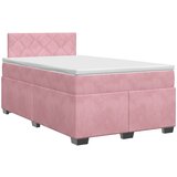  Boxspring krevet s madracem Ružičasta 120 x 200 cm Baršun | shoptok.hr