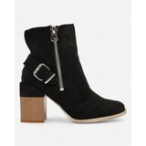 Resti Black eco-suede women's high stiletto boots Acimra | Shoptok.si