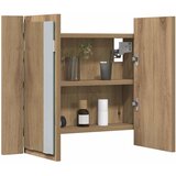  LED ormarić s ogledalom Artisan hrast 60x12x45 cm izrađeno drvo | shoptok.hr