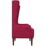  Stolica s visokim naslonom prošivena gumbima Vinska crvena | shoptok.hr