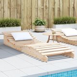 Maison Chic Ležalnik - Sončna ležalnik 205x70x31,5 cm trdna borovina, (22057597) | Shoptok.si
