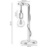  ONLI - Stona lampa WIRE 1xE27/15W/230V 50 cm siva/bela | Eponuda.com