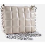 Gemre White quilted handbag with chain Laas Cene