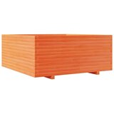vidaXL vrtno cvetlično korito voščeno 110x110x49,5 cm trdna borovina, (21204397) | Shoptok.si
