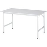 RAU Delovna miza, nastavljiva po višini, 800 - 850 mm, iverka z oblogo iz melaminske smole, ŠxG 1500 x 800 mm, svetlo siva | Shoptok.si