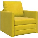 vidaXL Kauč na razvlačenje 2-u-1 Tamno žuti 74x77x81 cm Baršun | shoptok.hr