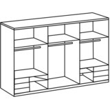 Modern Living Omara Z Drsnimi Vrati Level 36 D, Bela, Barva Hrasta | Shoptok.si