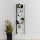Spinder Design Črna kovinska polica 46 cm Cubic – | Shoptok.si