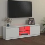 TV ormarić s LED svjetlima bijeli 120 x 30 x 36 cm | shoptok.hr