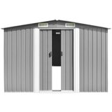  Vrtno spremište 257 x 298 x 178 cm metalno sivo | shoptok.hr