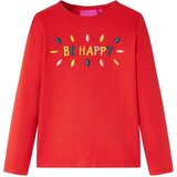 Dječja majica dugih rukava crvena 128 | shoptok.hr