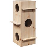 vidaXL Mačja kućica 43x43x90 cm puno drvo bor u