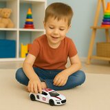 SPORTS Car Metal Pull Back Lights Sounds White 1:43 | shoptok.hr