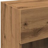 vidaXL TV zidni ormarići s LED svjetlima 2 kom Artisan hrast | shoptok.hr