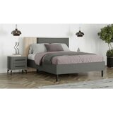 MID.YOU POSTELJA 180 cm x 200 cm , leseni material barve grafita, črna, hrast artisan | Shoptok.si