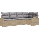  Set sofe s jastukom 5 pcs Bež Poliester | shoptok.hr