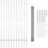  Zatvorena žičana ograda s postovima 25 x 1,4 m Pocinčani čelik | shoptok.hr