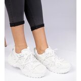 Gemre White stylish sneakers on a chunky sole Lukaro | shoptok.hr