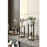 Hanah home Postolje za cveće Flower Desk Round, Hrast | ePonuda.com