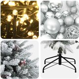  Umjetno božićno drvce s kuglicom 150 cm 150 LED lampica Slike