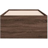  Dnevni krevet s ladicama bez madraca smeđa hrasta 90x200 cm | shoptok.hr