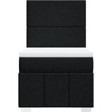  Krevet s oprugama i madracem crni 100 x 200 cm od tkanine | shoptok.hr